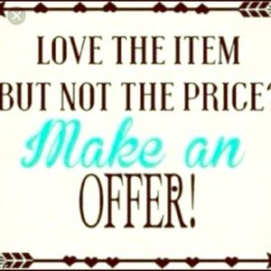 All reasonable offers are welcomed!